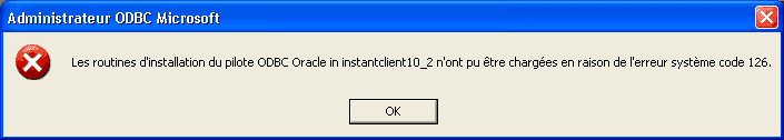 Administrateur ODBC Microsoft