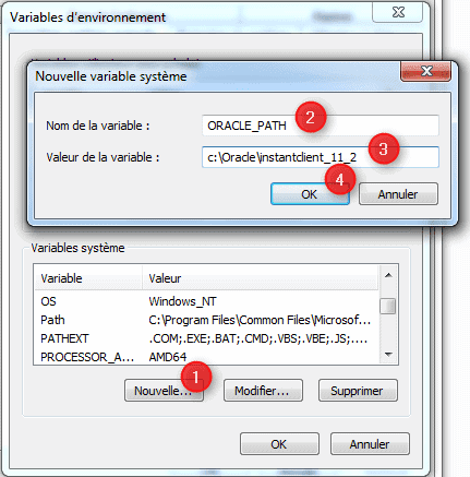 Variables d'environnement