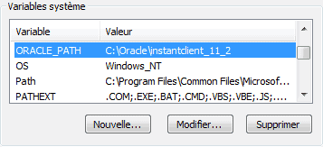 Variables Systèmes