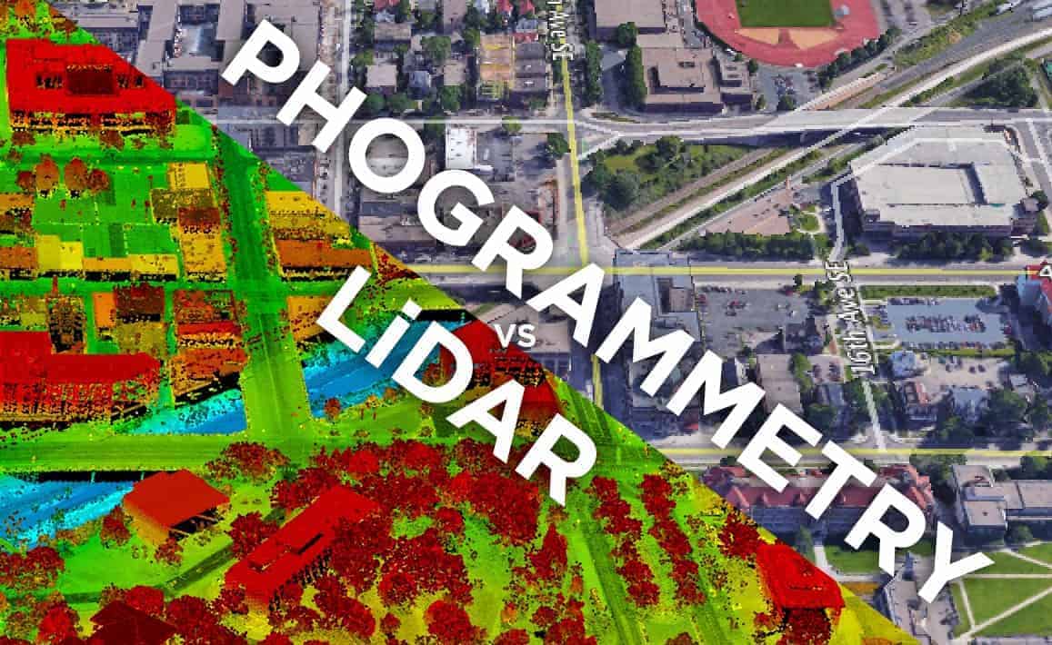 Photogrammétrie vs LiDAR
