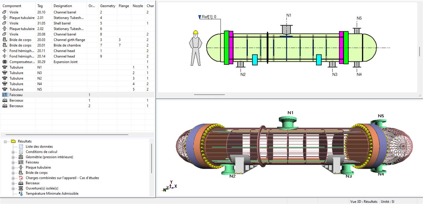 Vessel AutoPIPE pour conception de réservoirs et tuyauterie industrielle