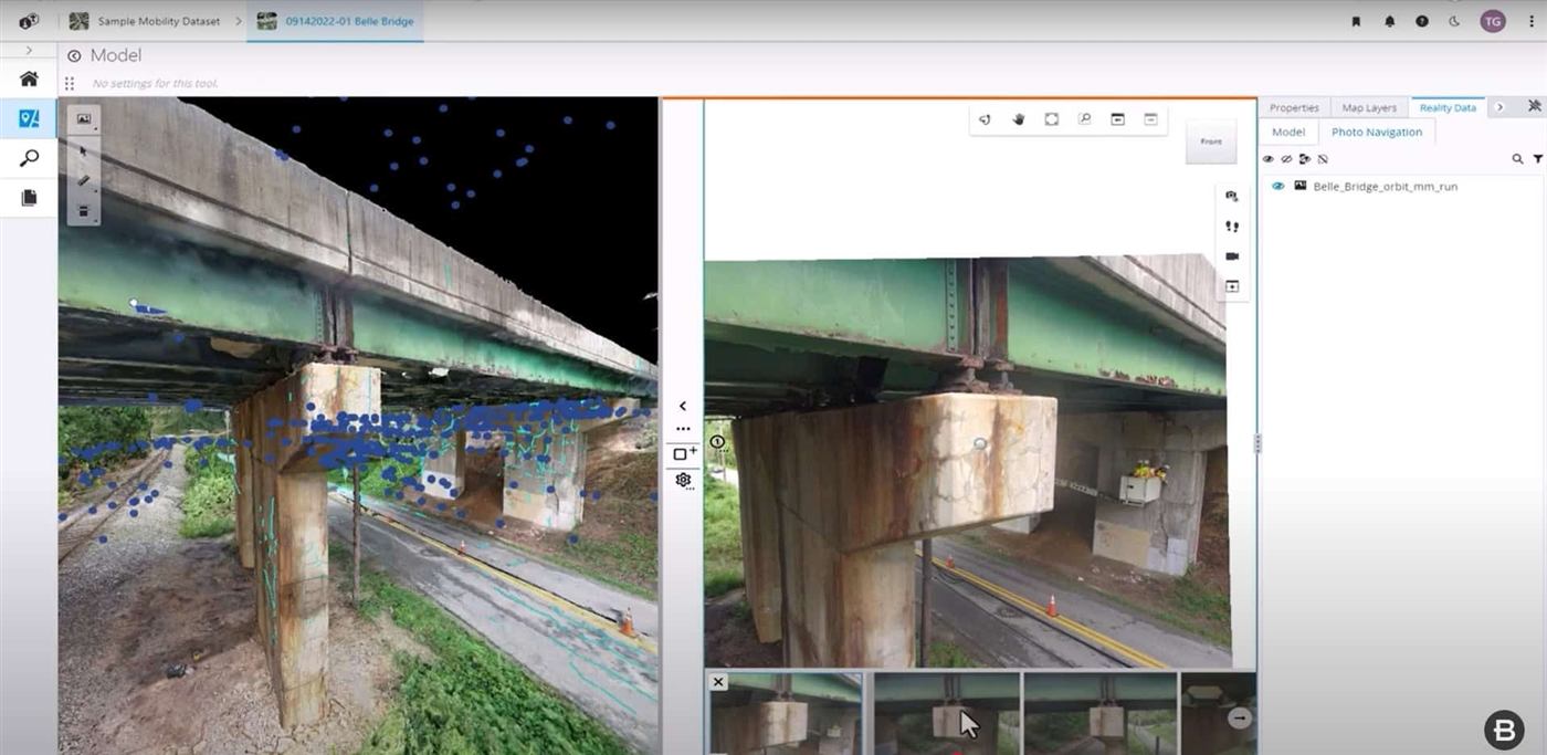 Modélisation 3D de ponts et structures avec iTwin Capture Modeler pour la gestion et la maintenance