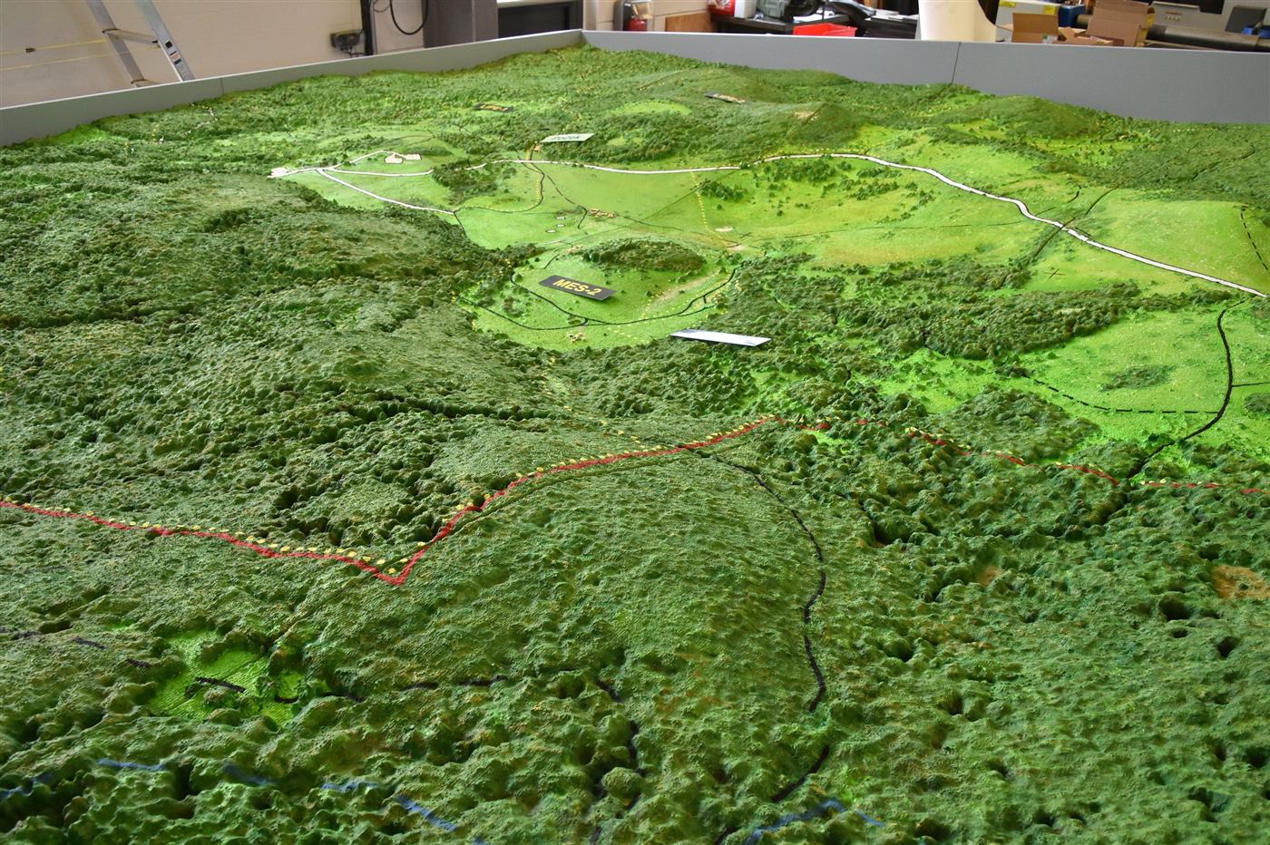 Modèle numérique de terrain 3D utilisé pour la conception routière