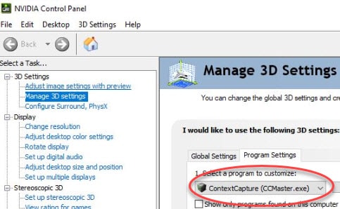 T&A ContextCapture Trucs et Astuces  Comment optimiser les paramètres de configuration  dans le panneau de contrôle NVidia pour l'utilisation de ContextCapture ?