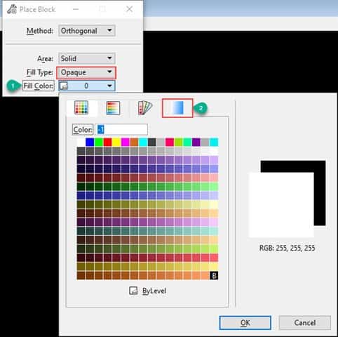 Non classé T&A MicroStation T&A OpenBuildings  Appliquer une couleur dégradée à une forme fermée en utilisant deux couleurs plus foncées sur les bords et plus claires vers le centre