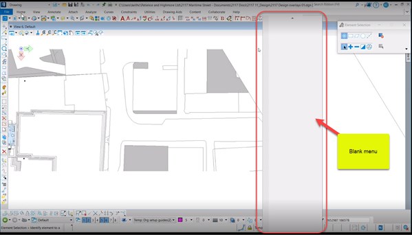 Suppression du menu contextuel T&A OpenBuildings  Suppression du menu contextuel