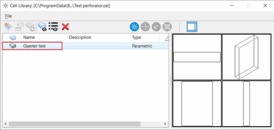 Création d'une ouverture dans un solide à l'aide de l'outil Perforateurs T&A OpenBuildings  Création d'une ouverture dans un solide à l'aide de l'outil Perforateurs