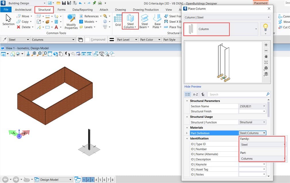 Sélection d'éléments en fonction de leurs critères DataGroup via l'outil Sélectionner par attributs T&A OpenBuildings  Sélection d'éléments en fonction de leurs critères DataGroup via l'outil Sélectionner par attributs
