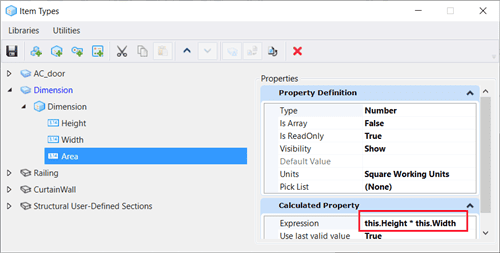 Lors de la mise en place d'une expression dans la fenêtre Type d'élément, un message d'erreur s'affiche T&A OpenBuildings  Lors de la mise en place d'une expression dans la fenêtre Type d'élément, un message d'erreur s'affiche