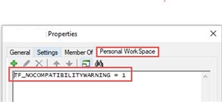 Désactivation du message d'alerte de rétrocompatibilité d'OBD dans l'espace de travail géré par ProjectWise T&A OpenBuildings  Désactivation du message d'alerte de rétrocompatibilité d'OBD dans l'espace de travail géré par ProjectWise