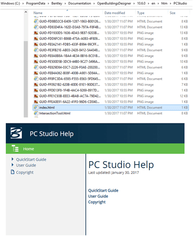 Les liens d'aide de PC Studio ne fonctionnent pas T&A OpenBuildings  Les liens d'aide de PC Studio ne fonctionnent pas